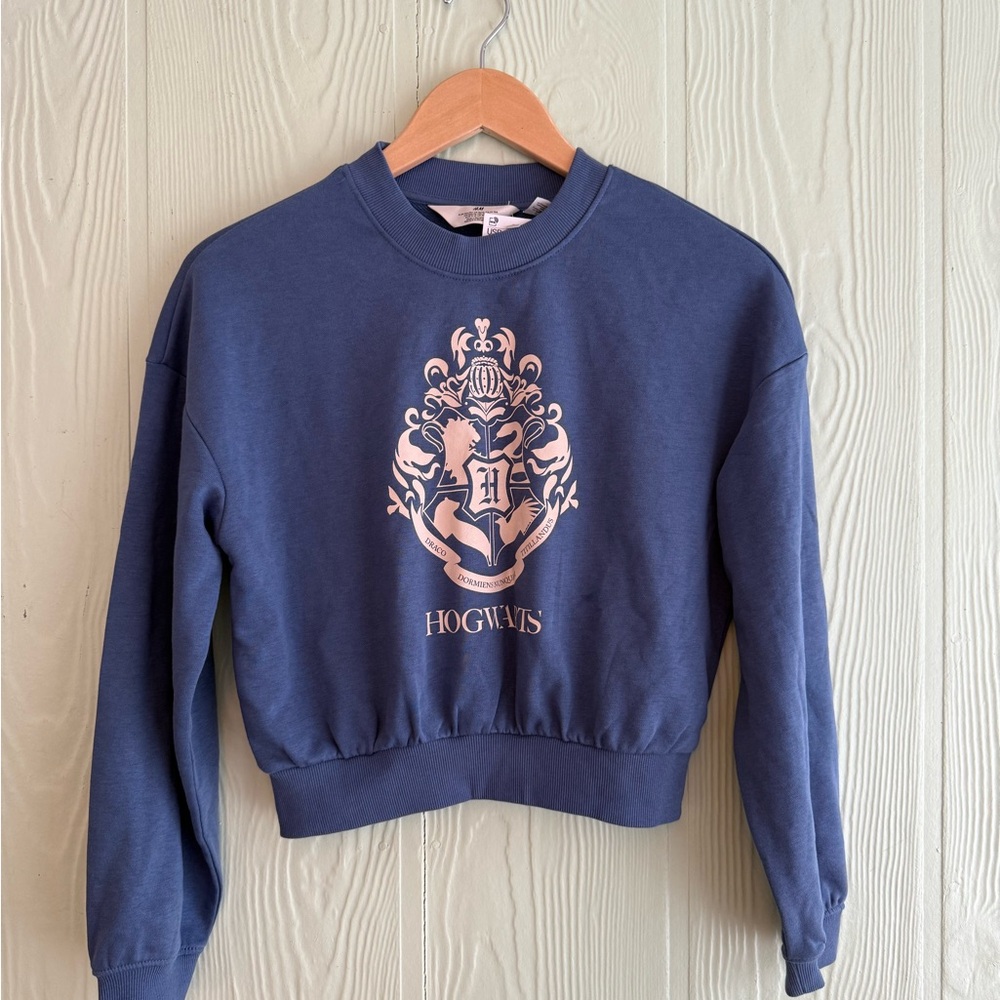 H&M Blue Graphic Sweatshirt